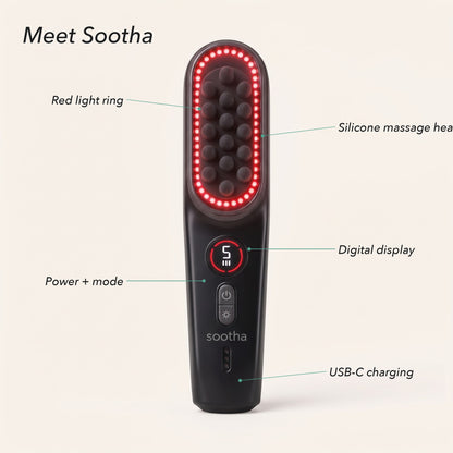 Sootha® Red Light Lymphatic Scalp Massager.