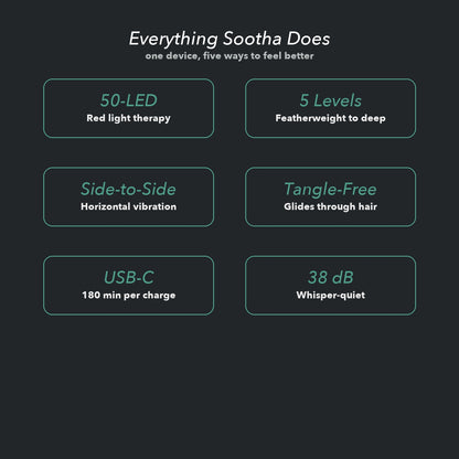 Sootha® Red Light Lymphatic Scalp Massager.
